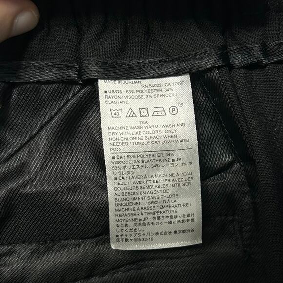 Banana Republic Factory Hayden Wide Leg Pant NWT Women's Sz 2P Black Pull On - Picture 7 of 8